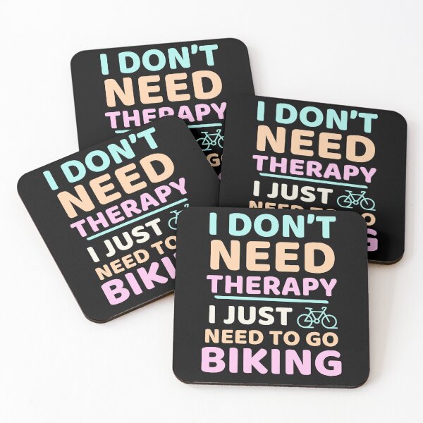 Item preview, I Don't Need Therapy, I Just Need To Go Biking Cycling Humor designed and sold by DomTeesHaven.