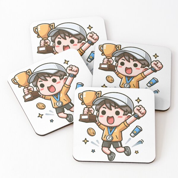 Item preview, Kawaii Athletic Coach: Holding A Trophy designed and sold by CanvasCutie.