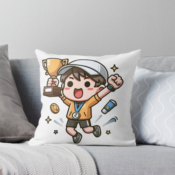 Item preview, Kawaii Athletic Coach: Holding A Trophy designed and sold by CanvasCutie.
