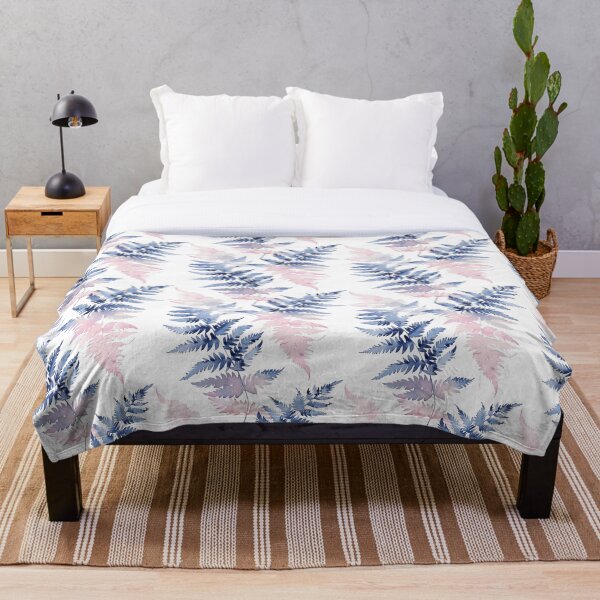 Item preview, Fern leaf ,design in pastel turquoise and pink. Makes fern leaves look classic, beautiful and smooth. designed and sold by Icon-Network.