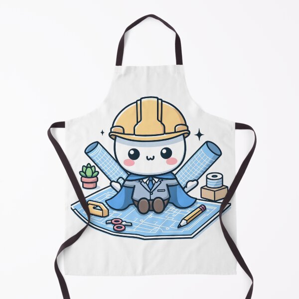 Item preview, Kawaii Architect With Blueprint Cape designed and sold by CanvasCutie.