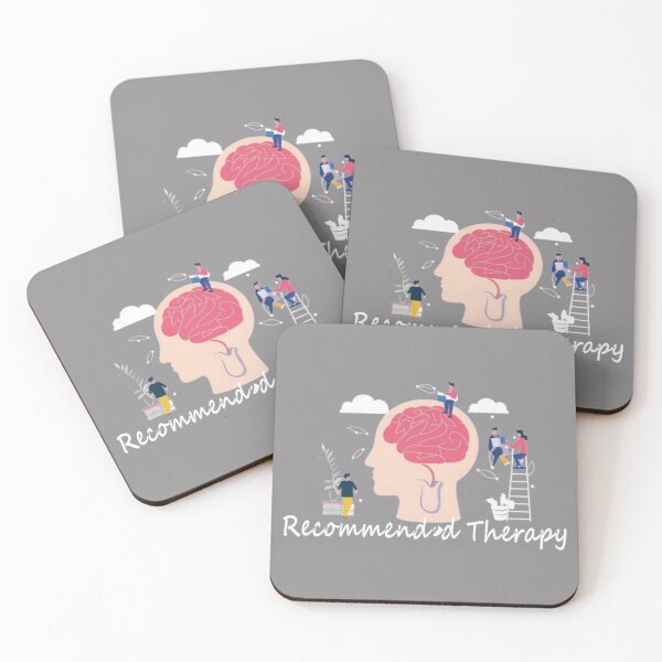 Item preview, Head with text 'Recommended Terapy' designed and sold by Tomasz  Siennicki.