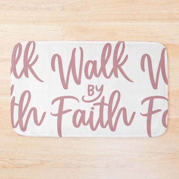 Item preview, Walk by Faith Christian Typography - 2 Corinthians 5:7 designed and sold by HahaHandlesHub.