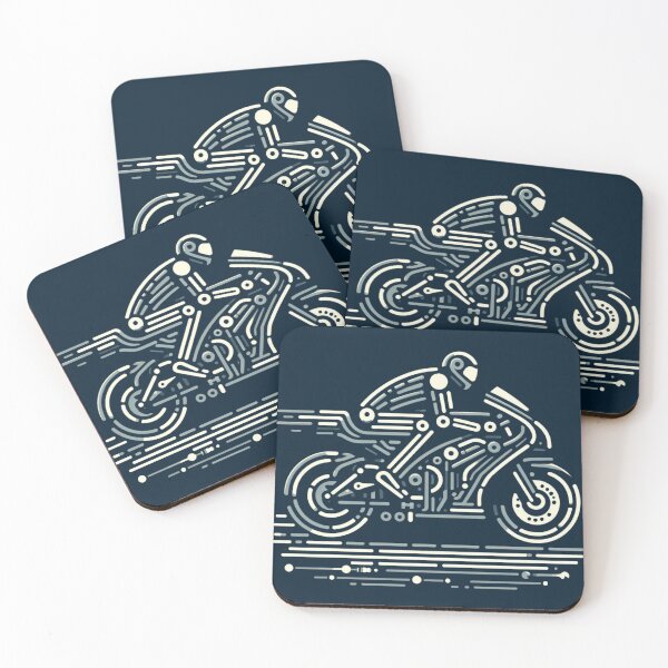 Item preview, Abstract Minimalist Riding a Motorcycle Lifestyle designed and sold by Gaborai.