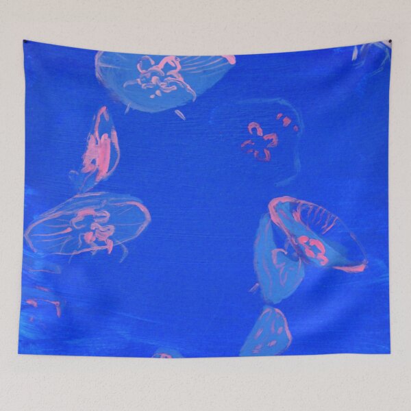 Item preview, moon jellyfish painting designed and sold by lottachristina.