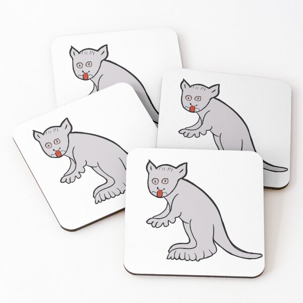 Item preview, Cute kitten with tongue hanging out designed and sold by Ghinjula.