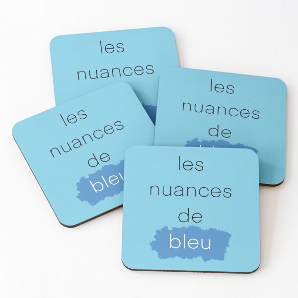 Aperçu de l'œuvre les nuances de blue imprimé 'shades of blue' créée et vendue par rubezcordez.