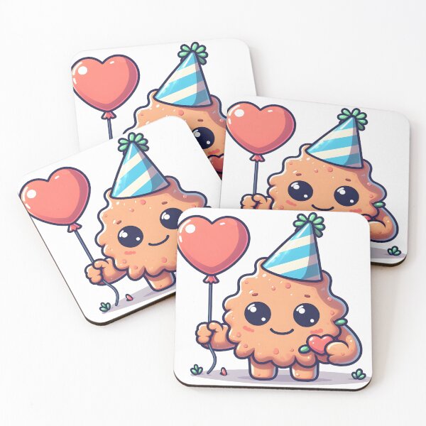 Item preview, Kawaii Charming Golem With A Party Hat designed and sold by CanvasCutie.