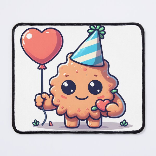 Item preview, Kawaii Charming Golem With A Party Hat designed and sold by CanvasCutie.