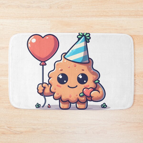 Item preview, Kawaii Charming Golem With A Party Hat designed and sold by CanvasCutie.