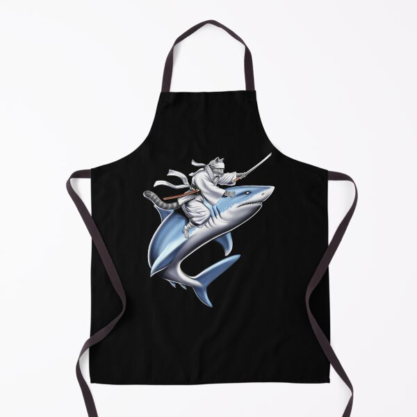 Item preview, Gato Samurai Ninja Montando Tiburón designed and sold by underheaven.