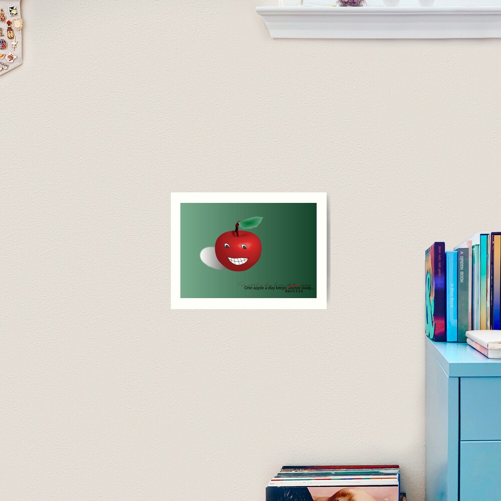 One apple a day Art Print
