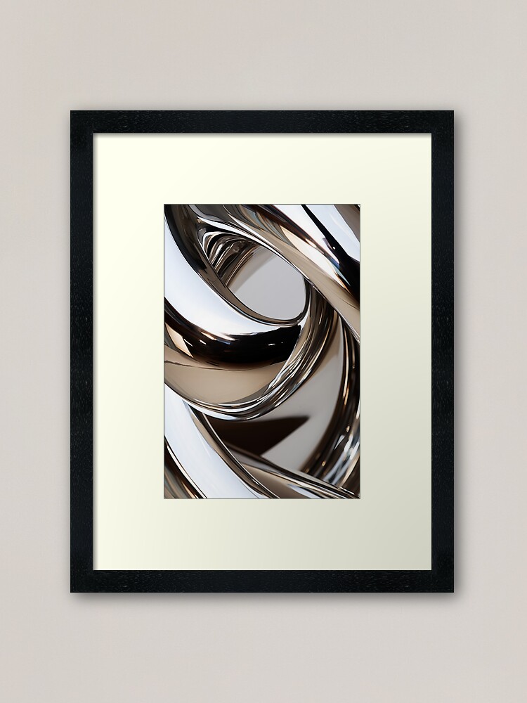 Thumbnail 2 of 7, Framed Art Print, Modern Retro – Chrome designed and sold by Alex-Strange.