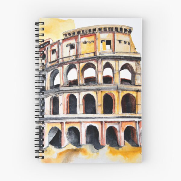 Item preview, Rome Colosseum in watercolors designed and sold by ArchitecturNest.