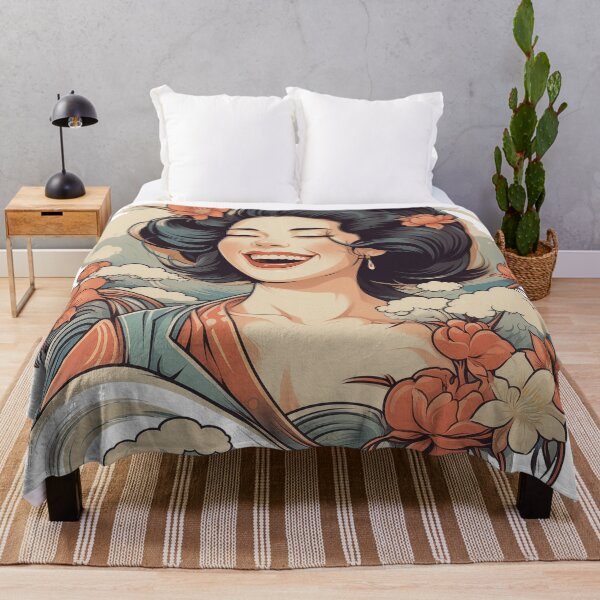 Item preview, Retro Laughing Lady Beach Vibes designed and sold by UmaKitzler.