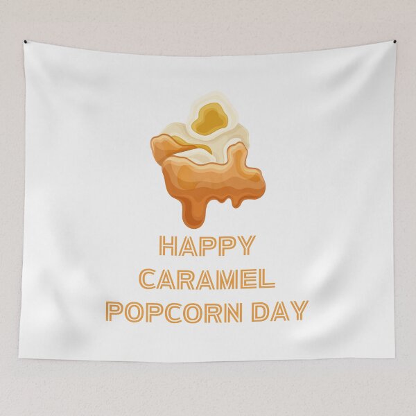 Item preview, Happy Caramel Popcorn Day designed and sold by Simo0455.