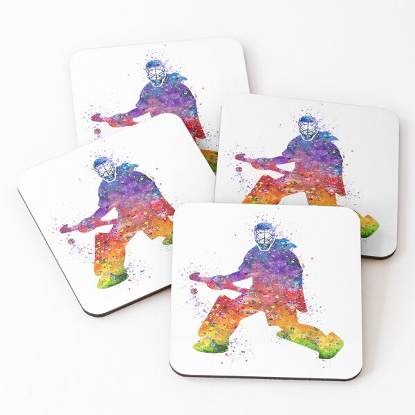 Item preview, Girl Field Hockey Goalie Watercolor Sport Gift designed and sold by LotusGifts.