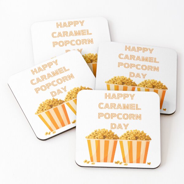 Item preview, Happy Caramel Popcorn Day designed and sold by Simo0455.