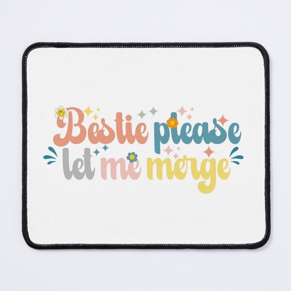 Item preview, Bestie Please Let Me Merge Funny Meme Bumper designed and sold by belladesign7.