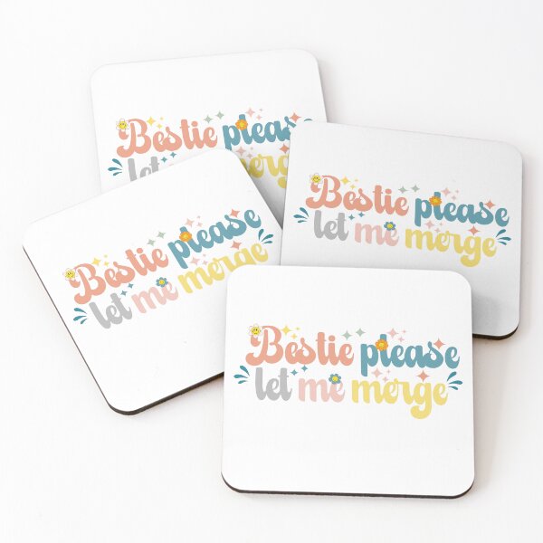 Item preview, Bestie Please Let Me Merge Funny Meme Bumper designed and sold by belladesign7.