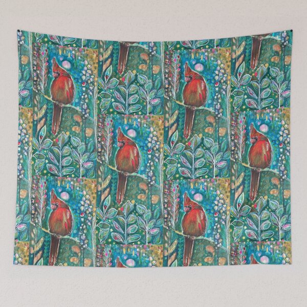 Item preview, Cardinal in the Garden designed and sold by imagineabel.
