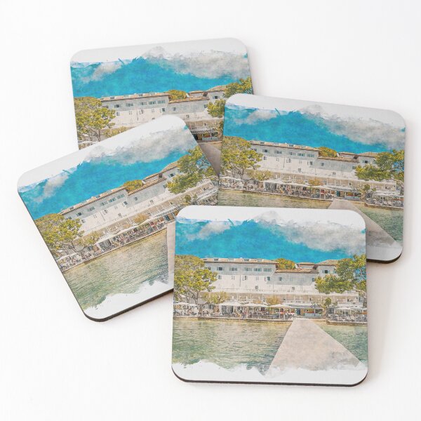 Item preview, Puerto Pollensa Mallorca Watercolour Effect designed and sold by GG WALL ART.
