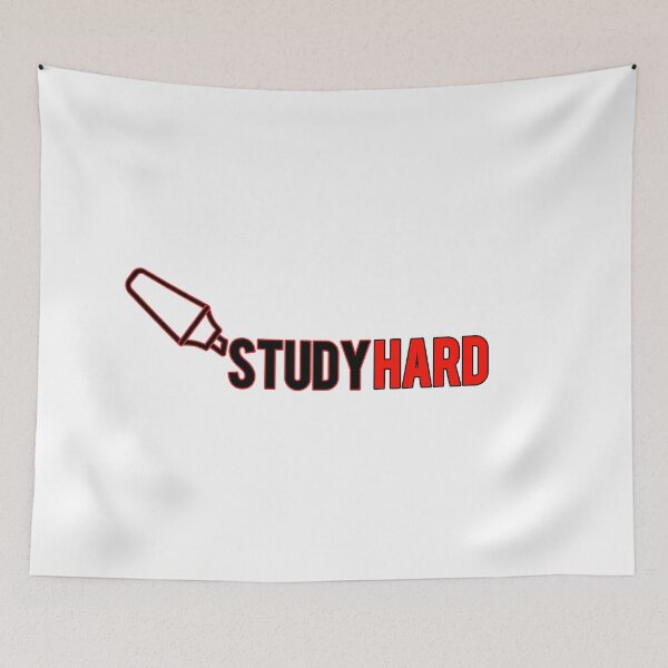 Item preview, STUDY HARD designed and sold by Nunaprettyshop.