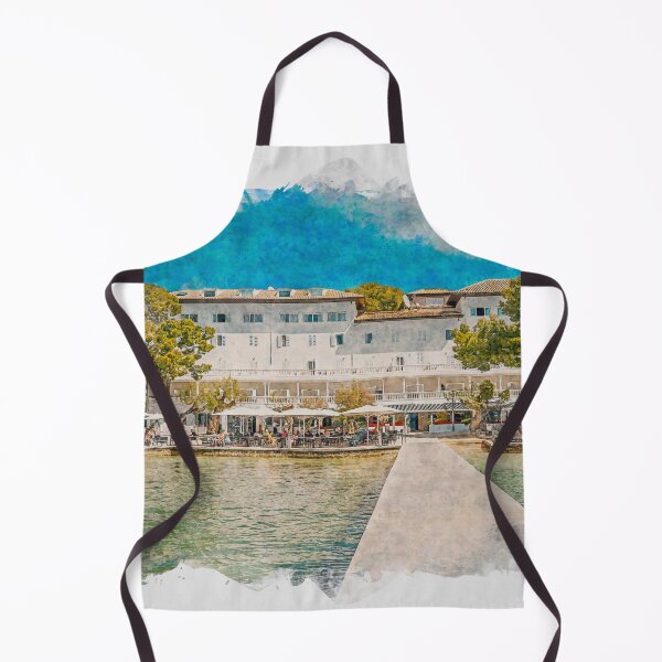 Item preview, Puerto Pollensa Mallorca Watercolour Effect designed and sold by GG WALL ART.