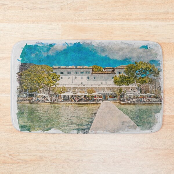 Item preview, Puerto Pollensa Mallorca Watercolour Effect designed and sold by GG WALL ART.