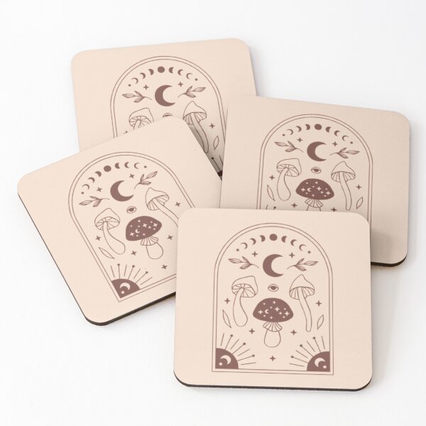 Item preview, Light academia Mushrooms and moon designed and sold by Starbubblepress.