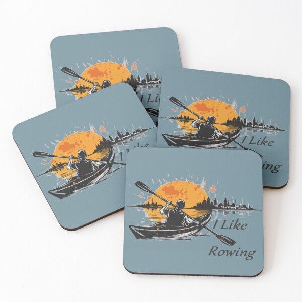 Item preview, Canoeing with text 'I like rowing' designed and sold by Tomasz  Siennicki.