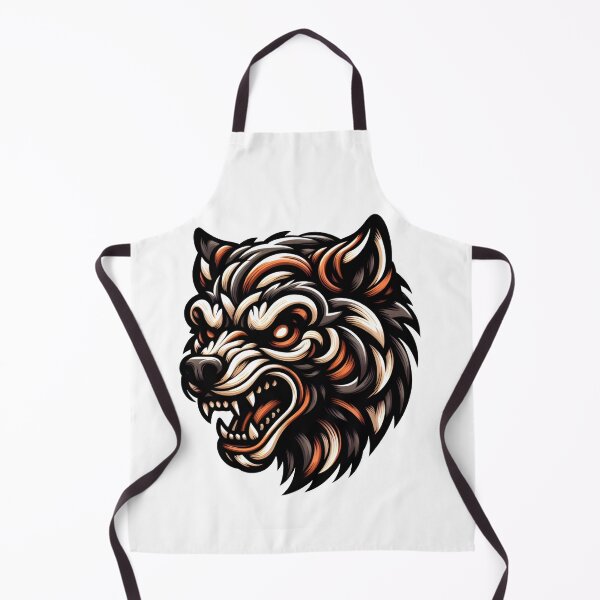 Item preview, Angry Wolf Face Doodle Style Art Design designed and sold by SimpleP.
