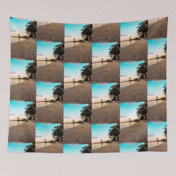 Item preview, Sunset in Miami Beach, Miami - Boardwalk - Atlantic Ocean -Downtown Miami in Background designed and sold by S S Photography.