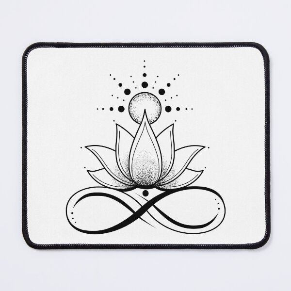 Item preview, Lotus flower & infinity sign designed and sold by Audrey Janvier | AJD.