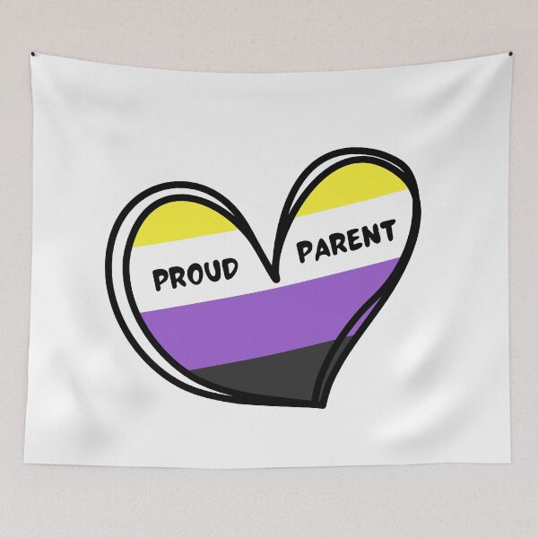 Item preview, Non-binary Proud Parent  designed and sold by BluenoseArt.