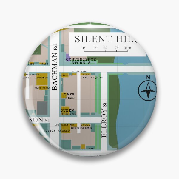 Item preview, Old Silent Hill Map designed and sold by ShopDesignBR.