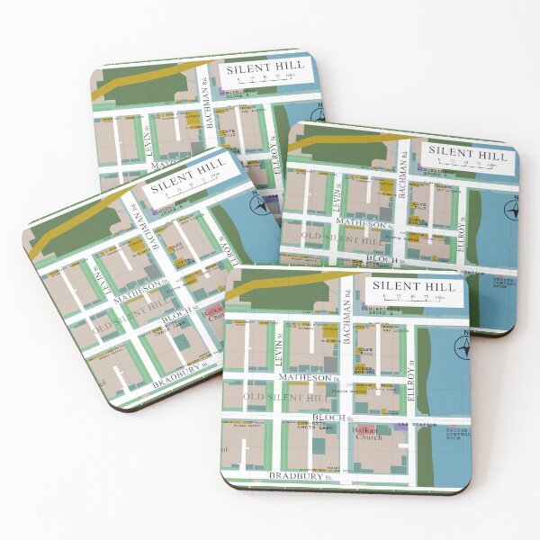 Item preview, Old Silent Hill Map designed and sold by ShopDesignBR.