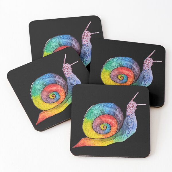 Item preview, Rainbow snail designed and sold by mimberart.