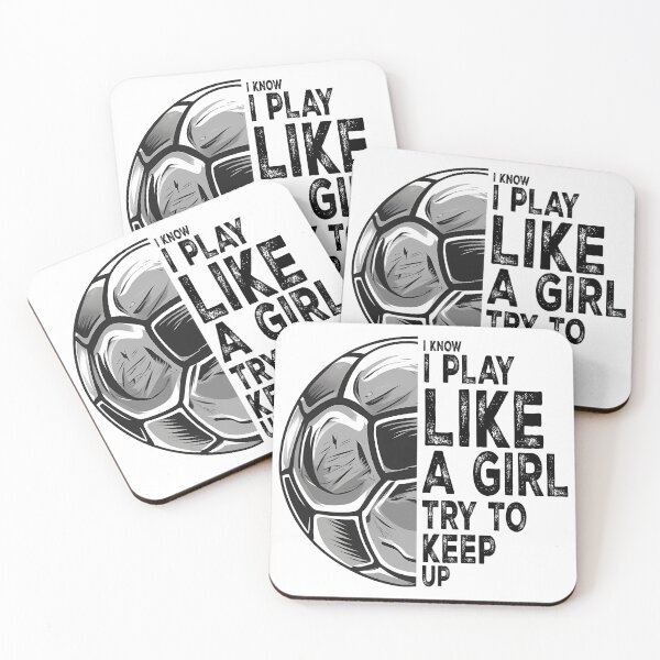 Item preview, I Know I Play Like A Girl. Try To Keep Up. designed and sold by Angry Swan Designs.