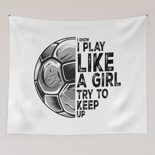 Item preview, I Know I Play Like A Girl. Try To Keep Up. designed and sold by Angry Swan Designs.