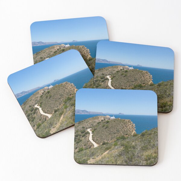 Item preview, Sierra Helada Natural Park, mountain peak with lighthouse designed and sold by Adriana Mueller.