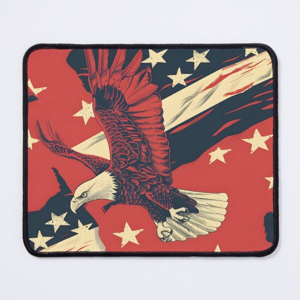 Item preview, Tiled Red Bald Eagle Pattern designed and sold by dcrc.