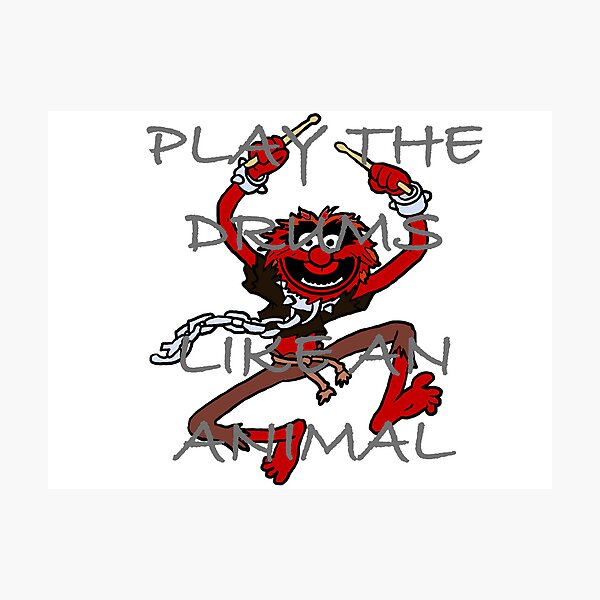 Item preview, Muppets - Play the drums like an Animal designed and sold by Animals-by-JB.