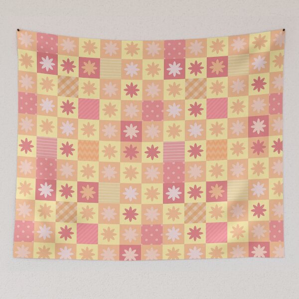 Item preview, Checkered Summer Pattern designed and sold by papierquarell.