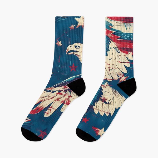 Item preview, Tiled Blue Bald Eagle Pattern designed and sold by dcrc.