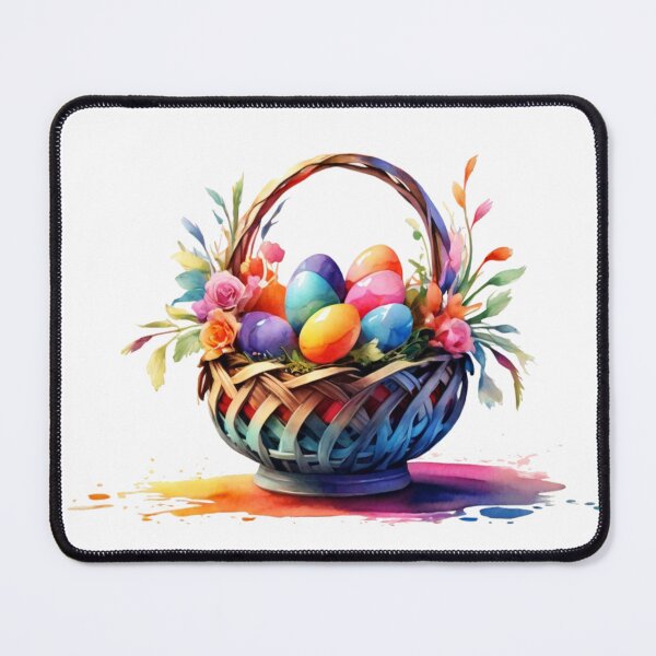 Item preview, A digital watercolor of an Easter basket designed and sold by Rose Design & Photos.