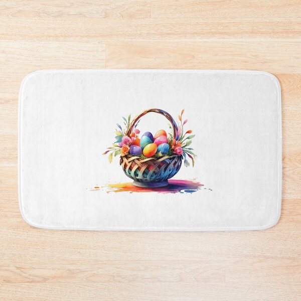 Item preview,  A digital watercolor of an Easter basket designed and sold by Rose Design & Photos.