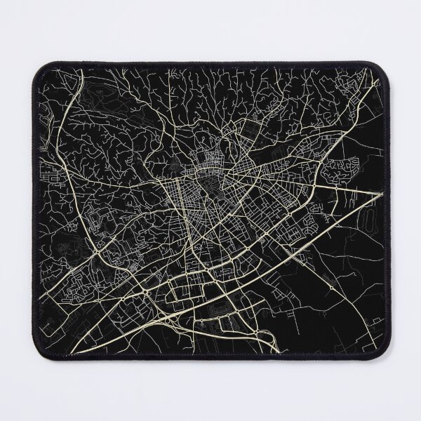 Item preview, Map of Nîmes Black and white designed and sold by Jerhus.