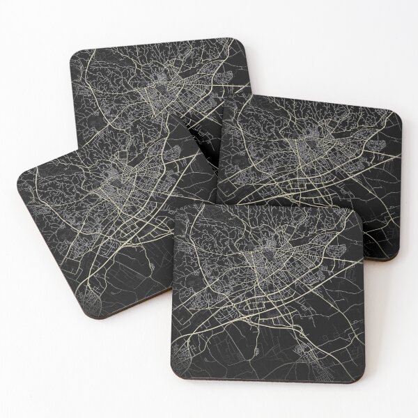 Item preview, Map of Nîmes Black and white designed and sold by Jerhus.