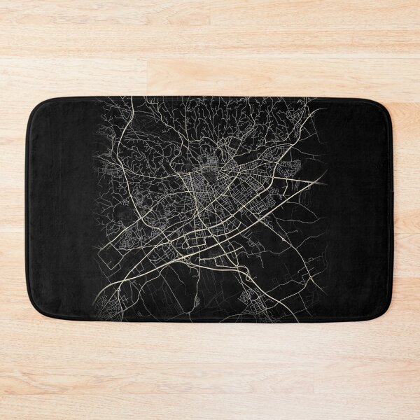 Item preview, Map of Nîmes Black and white designed and sold by Jerhus.